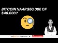 Bitcoin naar $60.000 of bearish correlatie met dollar naar $46000? + Analyse ETH/DOT/XEM