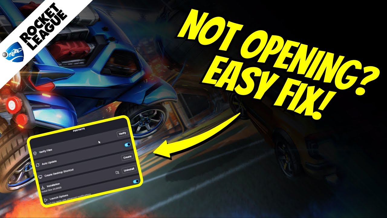 How to Fix Rocket League Not Opening - YouTube