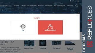 How to use REFLEX CES' service request