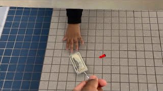 $100 💵 On A String Prank In The Bathroom