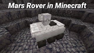 Working Mars Rover in Minecraft (Bedrock Command) Perseverance
