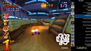 Crash Team Racing [PS1] - 101% Speed Run in 3:49:22 (Live Commentary)