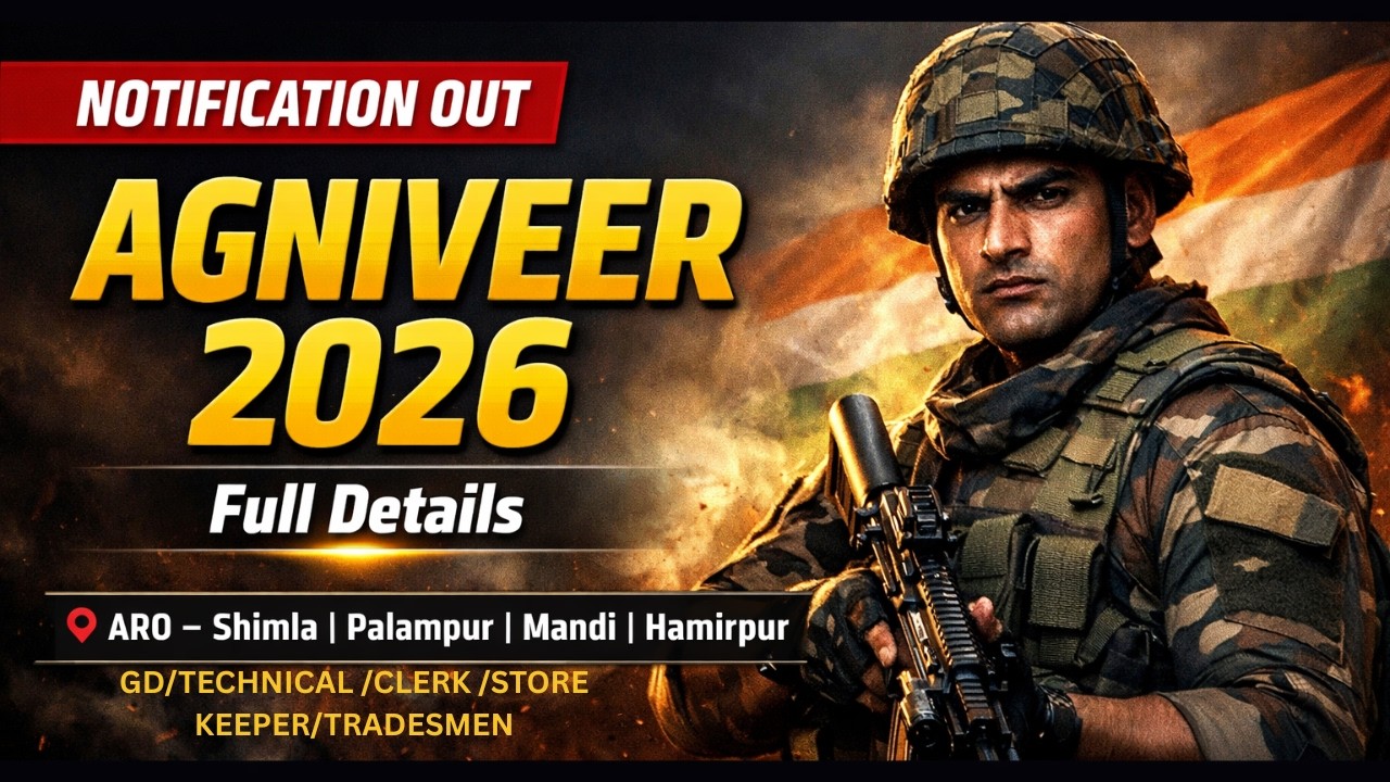 Indian Army Agniveer Notification 2026 OUT | Agniveer -2026 Official Notification | Complete जानकारी