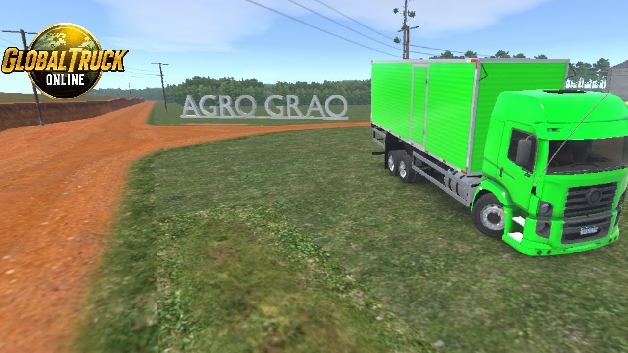 Global truck online de VW Bau  carregado de trigo.