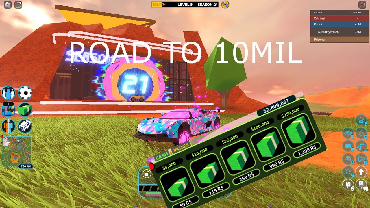 Jailbreak road to 10 million Jailbreak cash :episode1[jailbreak] - YouTube