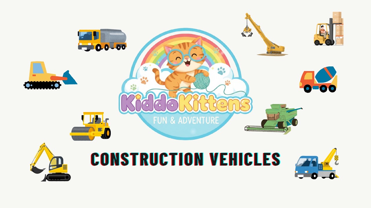 Learn about Excavator, Harvester and more Construction Vehicles
