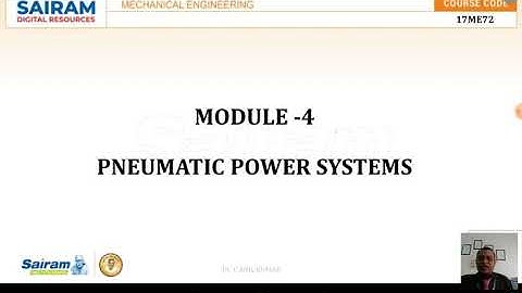 Lecture Video 1_17ME72_Module4_ Introduction to Pneumatic Power Systems_ Dr C Anil Kumar
