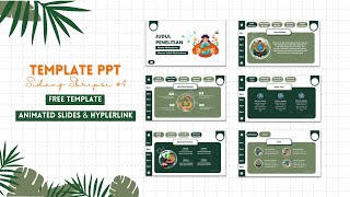 Template PPT Sidang Skripsi #4 | Free Template | Animated Slides   Hyperlink