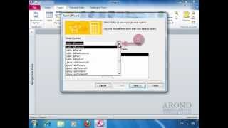 Using Access 2010 - Create a Report with the Report Wizard