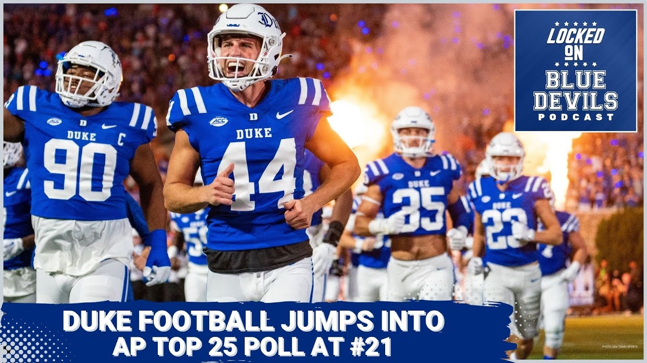 Duke Football is RANKED! | Duke Blue Devils Podcast - YouTube
