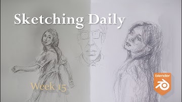 Sketching everyday Week 15 #sketchingdaily #art #blender3d #greasepencil #2d #pencilsketch