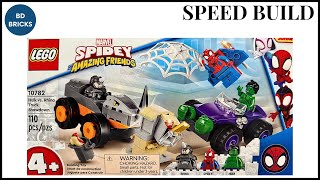 LEGO Marvel Spidey Amazing Friends 10782 Hulk vs. Rhino Truck Showdown - LEGO Speed Build