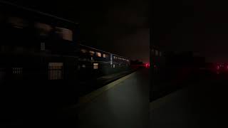 Amtrak 586 rolling by Carlsbad Poinsettia in Power outage