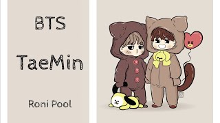 [BTS Fanart] Taehyung and Jimin / TaeMin - Chibi speed Drawing - Roni Pool
