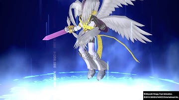DIGIMON STORY CYBER SLEUTH Angemon Digivolve to MagnaAngemon