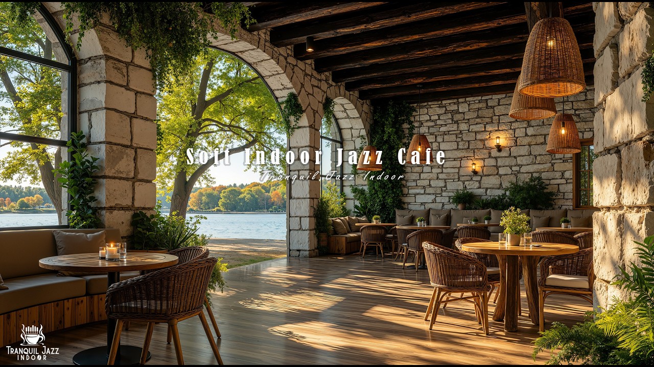 Soft Indoor Jazz Cafe for Relaxation | Quiet Jazz Music with Peaceful Spring Atmosphere for Focus
