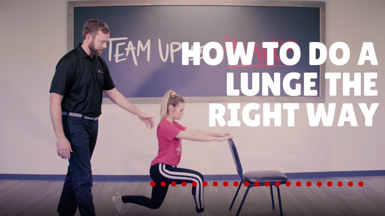 How To Do a Lunge the Right Way - YouTube