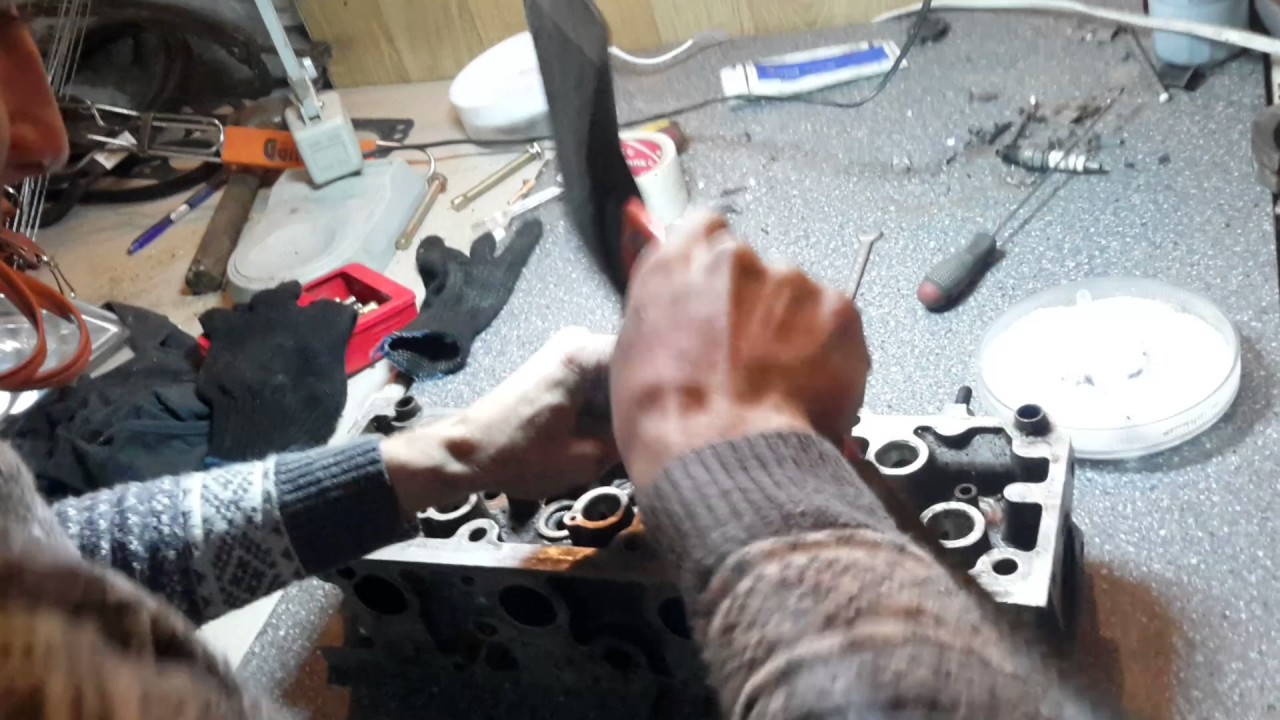 Замена направляющих втулок клапанов део эсперро, 2 литра - YouTube