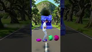 Wait me jump on All colours jcb & Big Tractor ,pacman #youtubeshorts part11