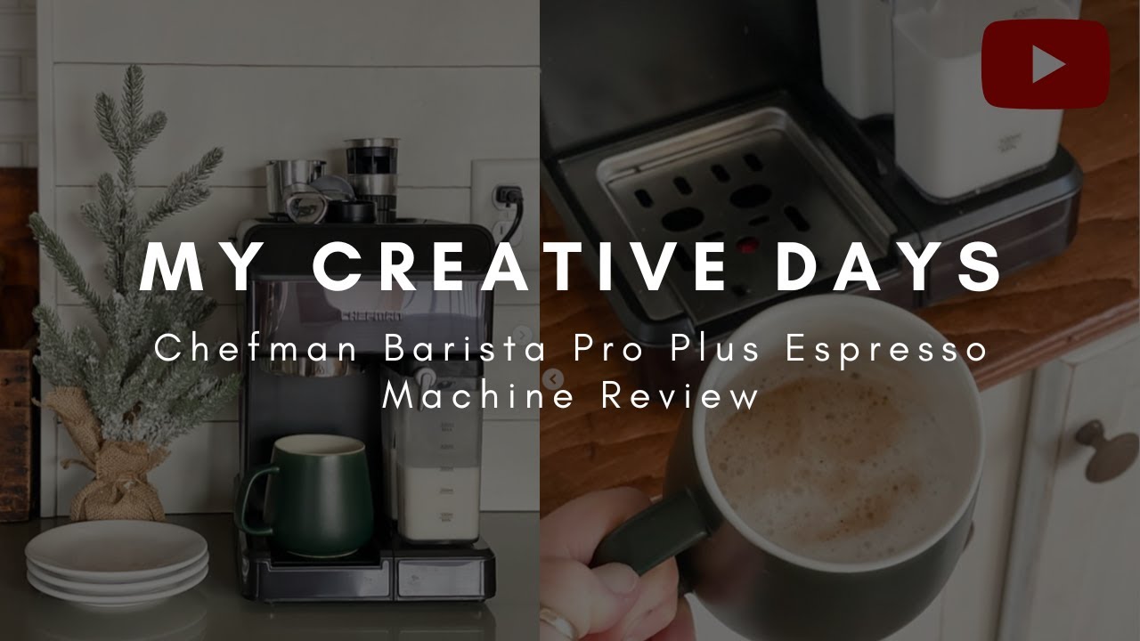 REVIEW Chefman 6 In 1 Espresso Machine Milk Forther Latte Cappuccino HOW TO  MAKE ESPRESSO 