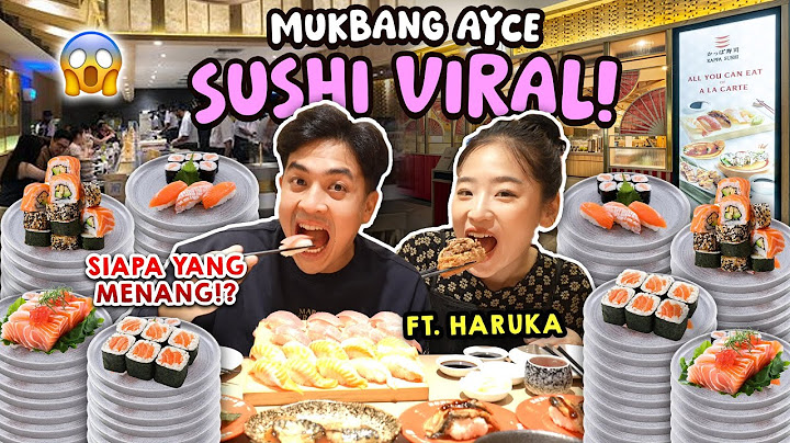 LOMBA MAKAN SUSHI DI AYCE SUSHI VIRAL FT. HARUKA! KAGET BANGET...