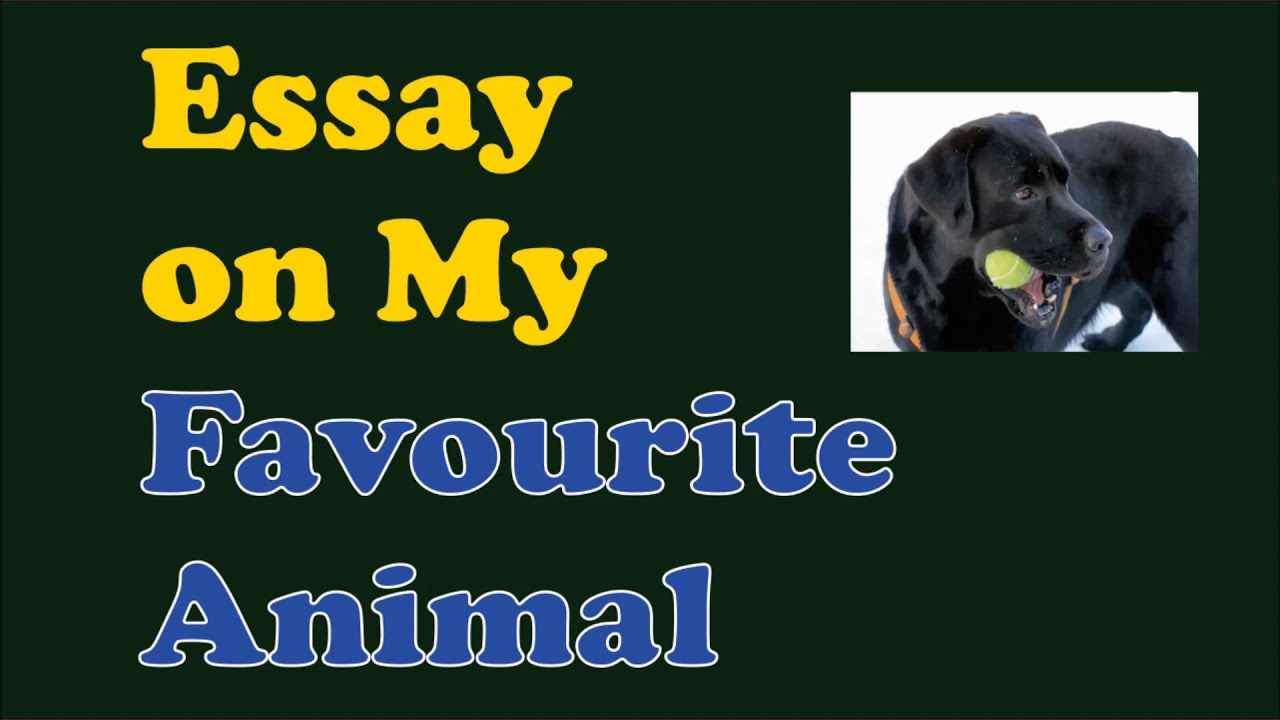 my favourite animal dog hindi essay