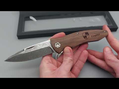 Нож Boker Tirpitz Damast Лезо 9,9 см. Скл., видео 1