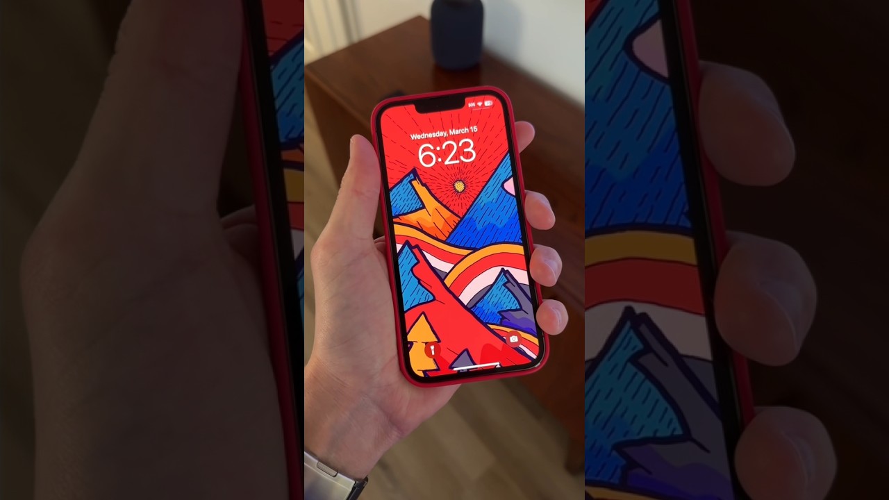 Apple Product Red Silicone Case & Wallpaper Combo 😮‍💨🔥 
