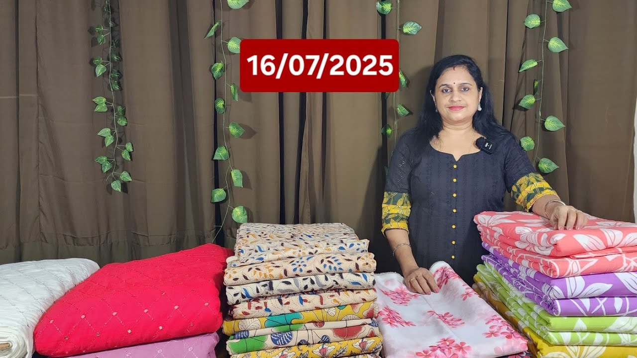 Kalamkari bottom &dupatta 🌹Beautiful 3piece as running material 🌹Tabby organza 🌹