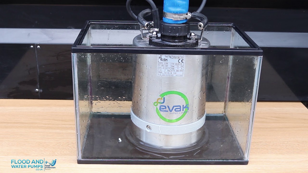 Evak Residox Puddle Pump in Action floodandwaterpumps.co.uk YouTube