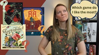 RA vs. GARTENBAU vs. BLAZON | Which Is My Favorite of These 25 Century Game Releases!