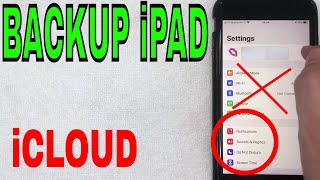 ✅  How To Backup iPad to iCloud 🔴