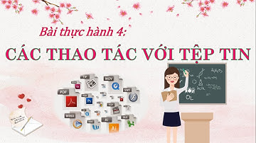 Bài thực hành 4: CÁC THAO TÁC VỚI TỆP TIN | TIN HỌC 6