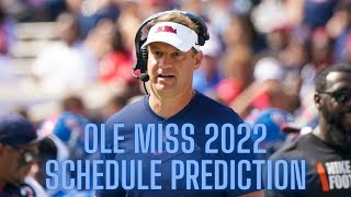 Ole Miss Rebels 2022 College Football Schedule Prediction
