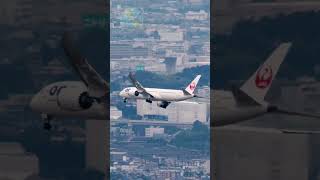 超レア特別塗装機飛来🟥JALワンワールドB787-9 JA869J✈️ #jal #伊丹