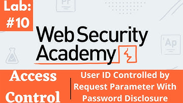 User ID Controlled by Request Parameter With Password Disclosure | PortSwigger (Video solution)