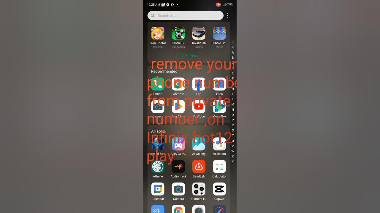 how-to-remove-your-number-from-private-number-in-infinix-hot12play