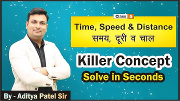 Time, Speed & Distance | Killer Concept By Aditya Patel Sir (Class-5) Winners