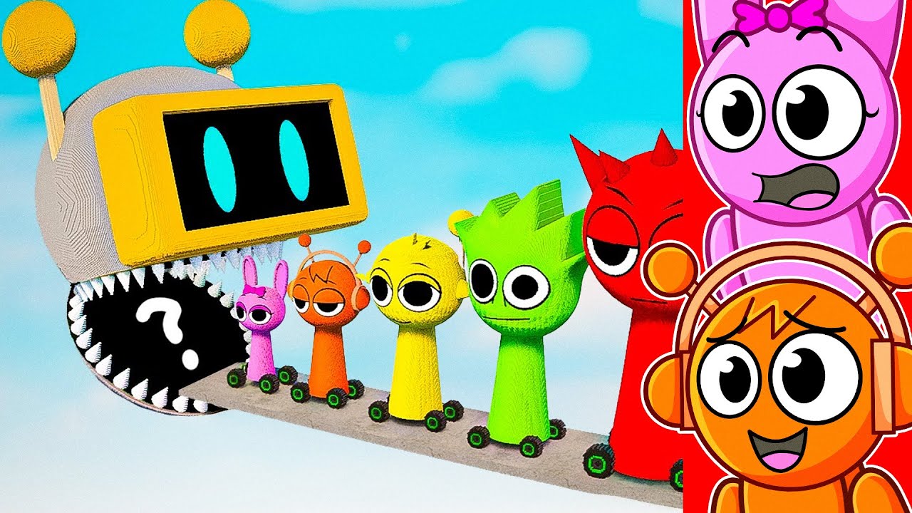 GIANT FUN BOT vs SPRUNKI CARS! - YouTube