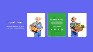 How to make awesome hover effect team card with html css and bootstrap 2023