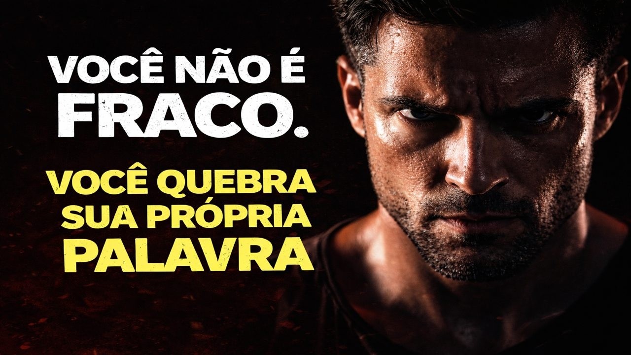 Você Não É Fraco. Você Só Quebra Sua Própria Palavra | Estoicismo
