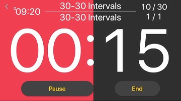 30 x (30 seconds - 30 seconds) intervals by Interval Timer: Custom Workout app