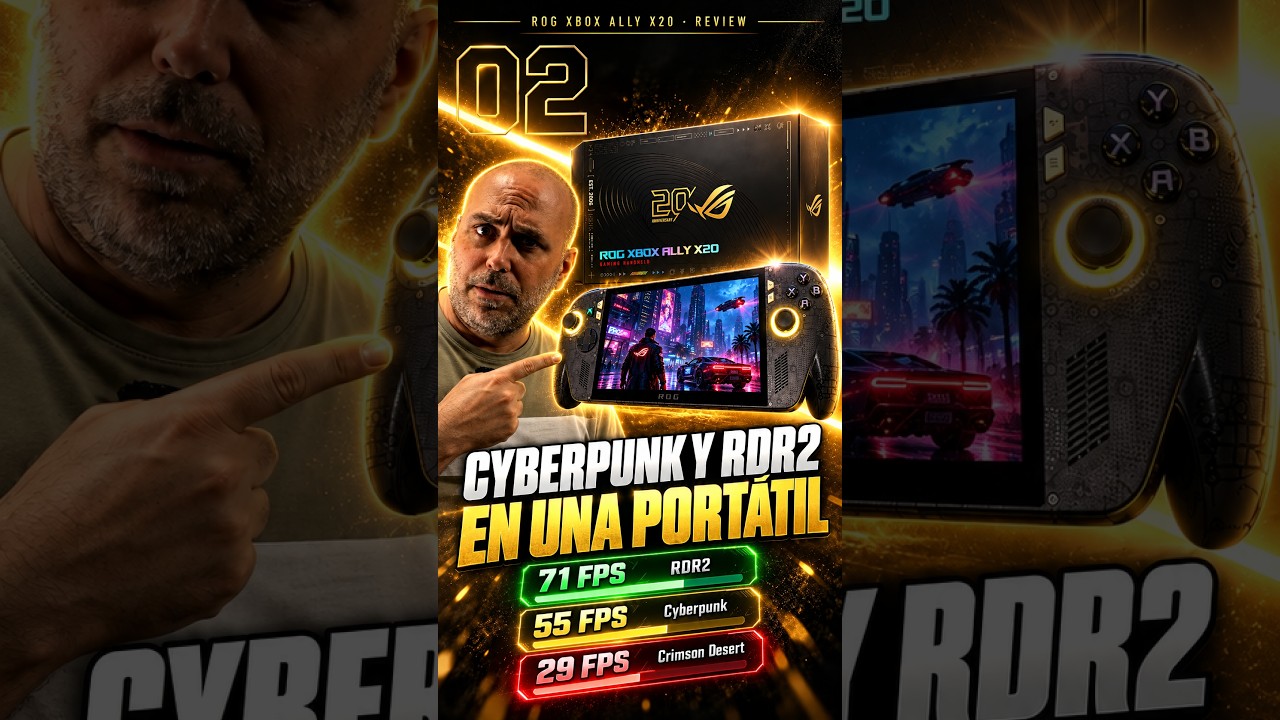 ¿Cyberpunk y RDR2 en una portátil? Estos son los FPS reales 🎮 #shorts