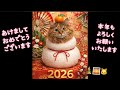 【鏡餅になる】あけましておめでとうございます！しっぽなくしたくーちゃんとちゃちゃさんの鏡餅