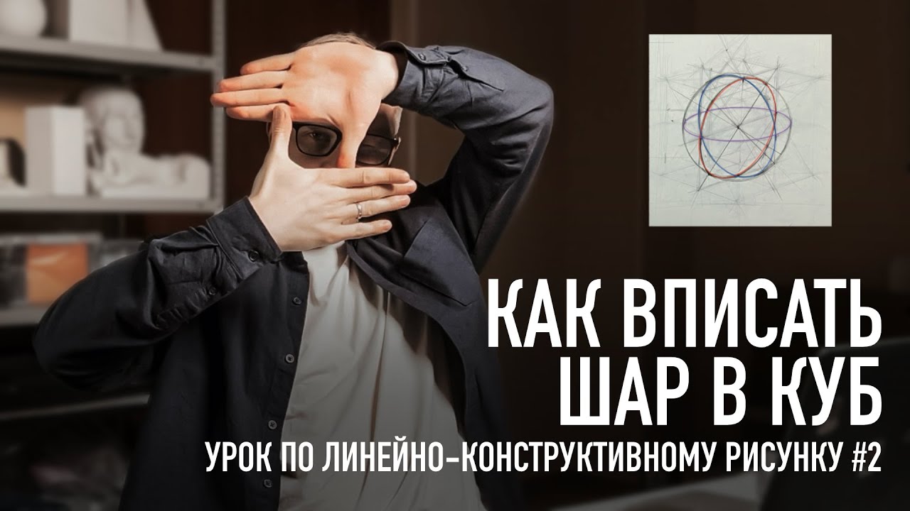 Как вписать шар в куб