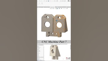Solidworks Tutorial : CNC Machine Part 7 - Y axis | Motor holder left