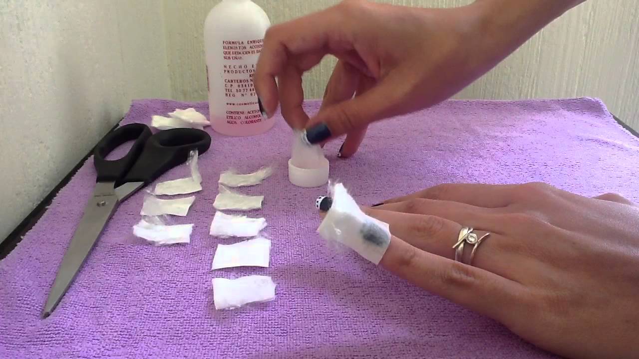 Cómo despintar las Uñas fácilmente - YouTube