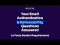 Ask Al 56: La Poste Updated Sender Requirements