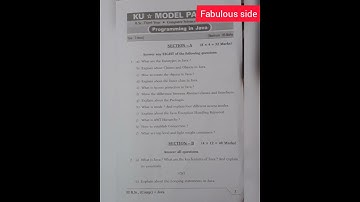 programming in java 5th  semester  || important question papers 2020||KAKATIYA UNIVERSITY