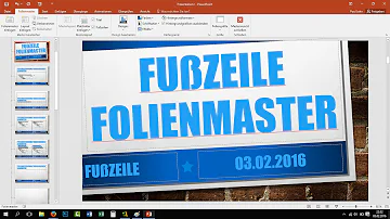 Kann Fußzeile in PowerPoint nicht ändern?